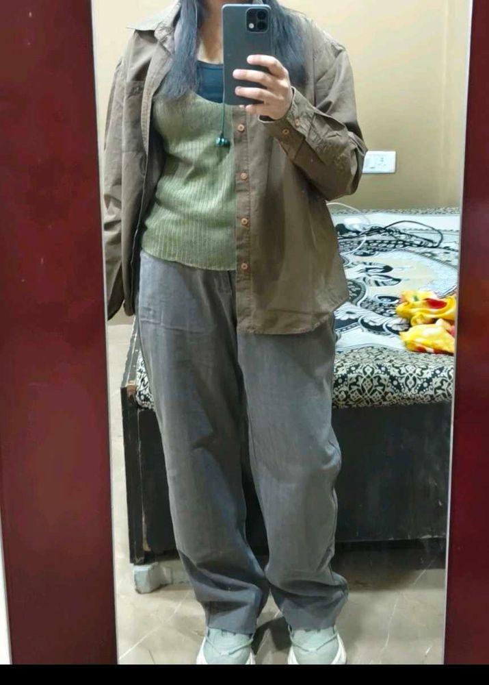 Comfortable and Baggy Brown Pants