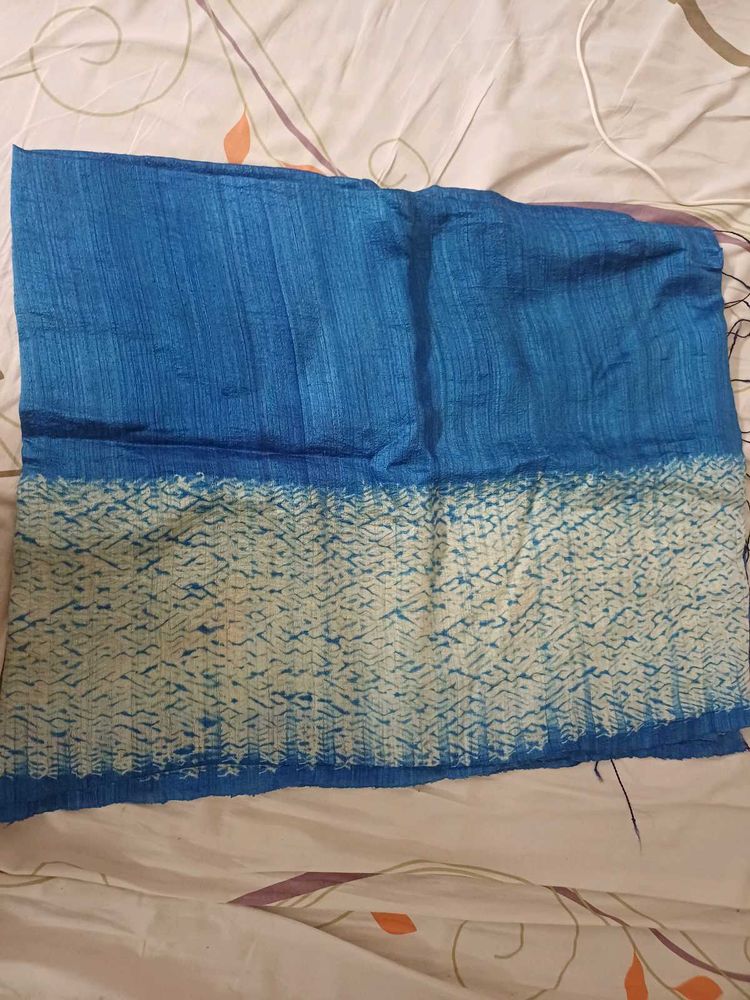 Beautiful Blue Silk Dupatta