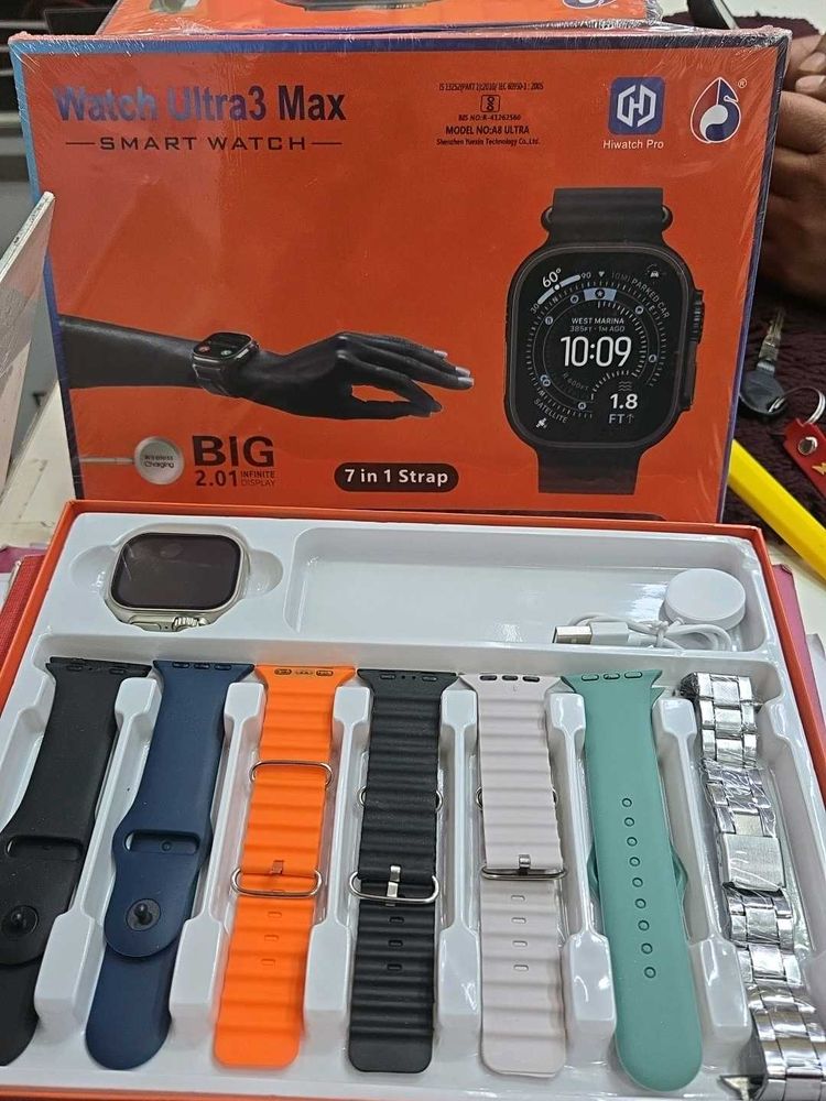Ultra 3 Max Smart Watch 7 Straps