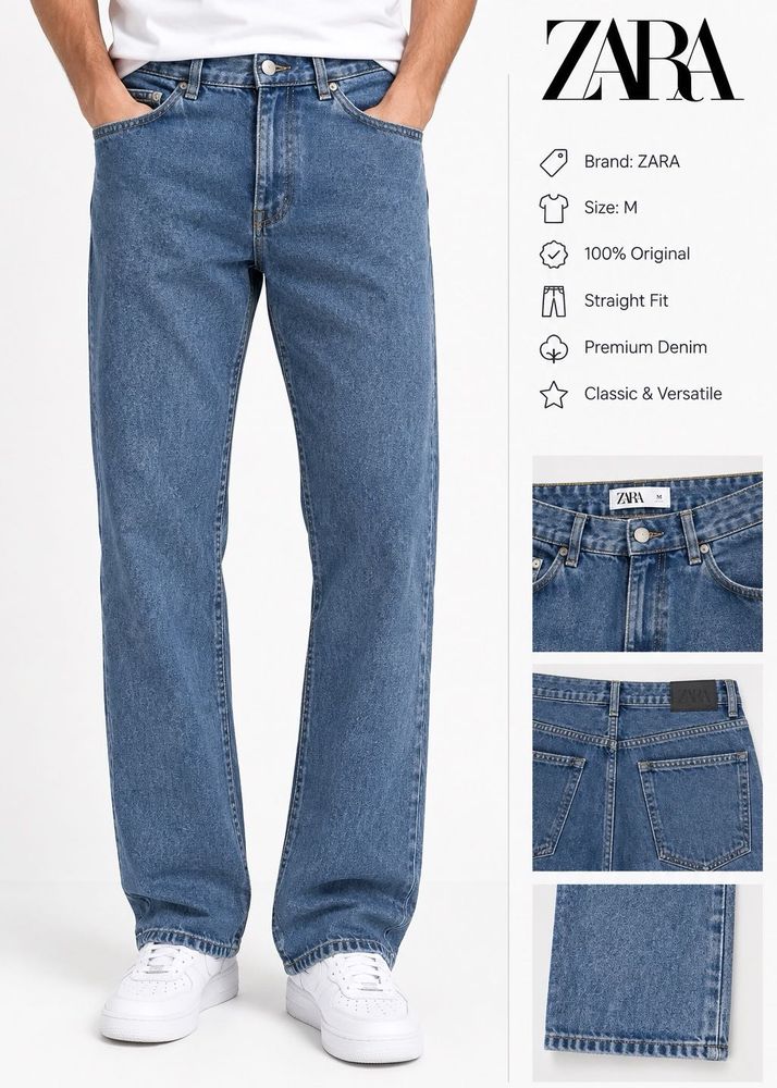 ZARA Men's Premium Denim Jeans