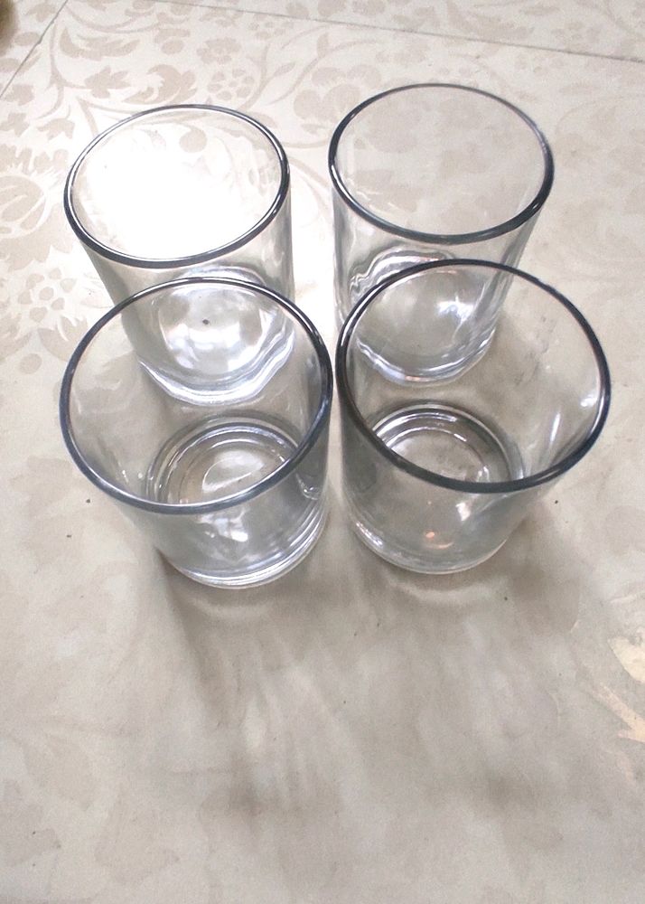 Jars For Candle, New, Pack Of 4
