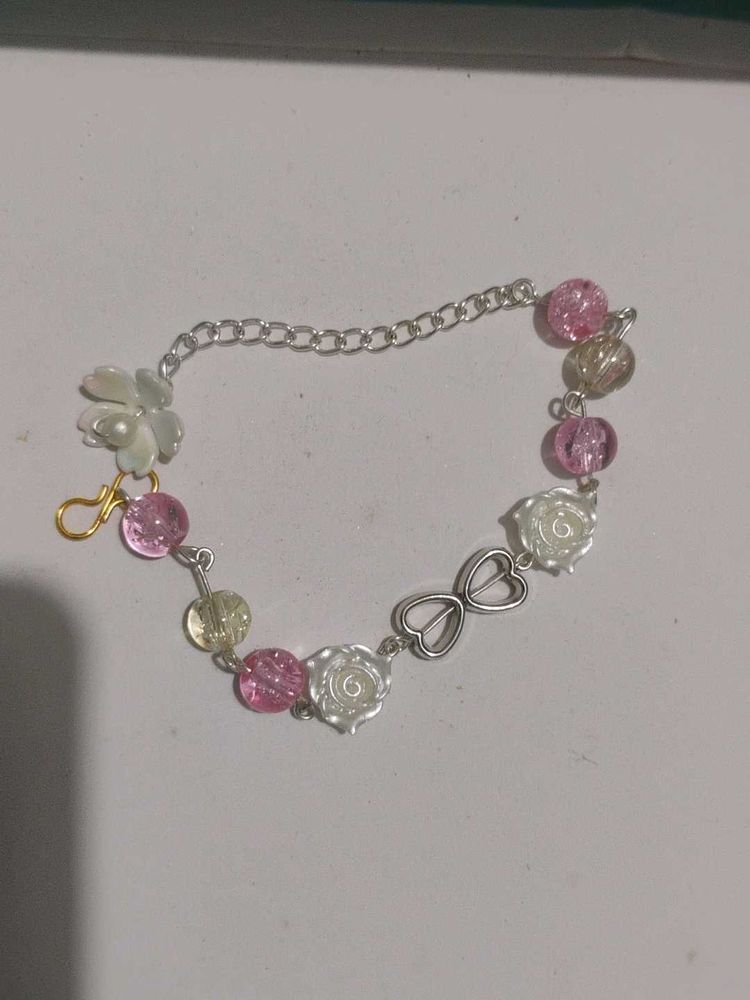Cute Beaded Bracelet with Charms