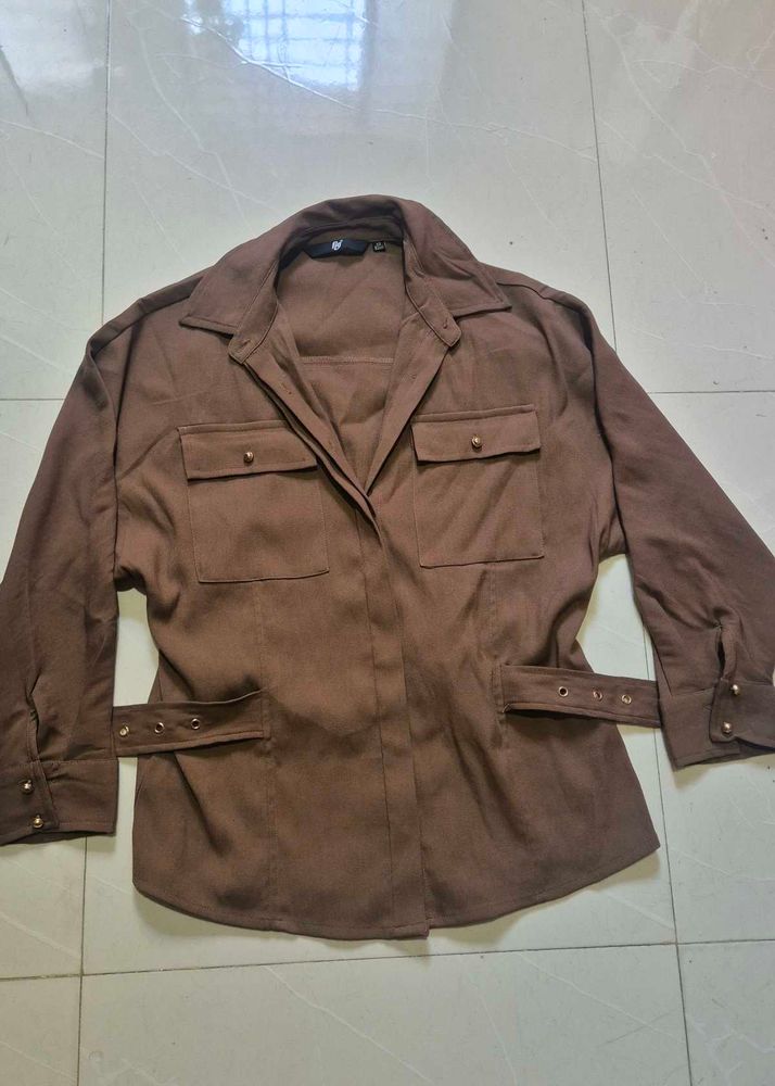 Stylish Brown Utility top