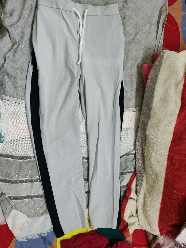 new Light Grey Pants with Black Side Stripe