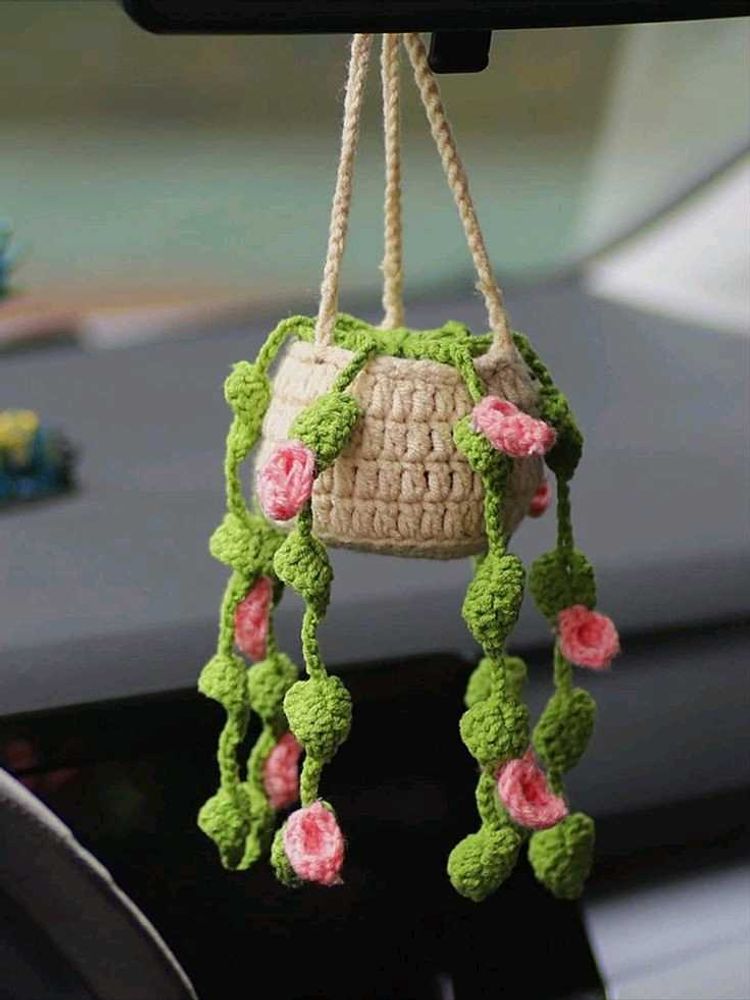 Crochet Hanging Pot