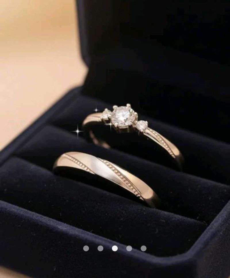 Savana Rhinestone Couple Rings💍