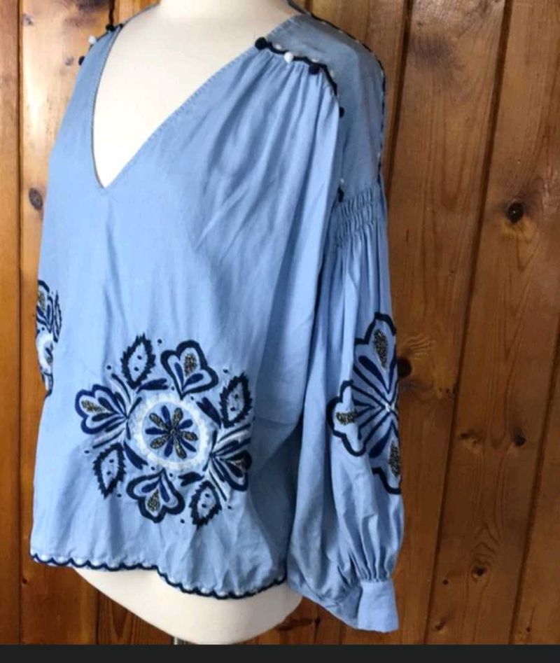 Embroidered Bohemian Blouse