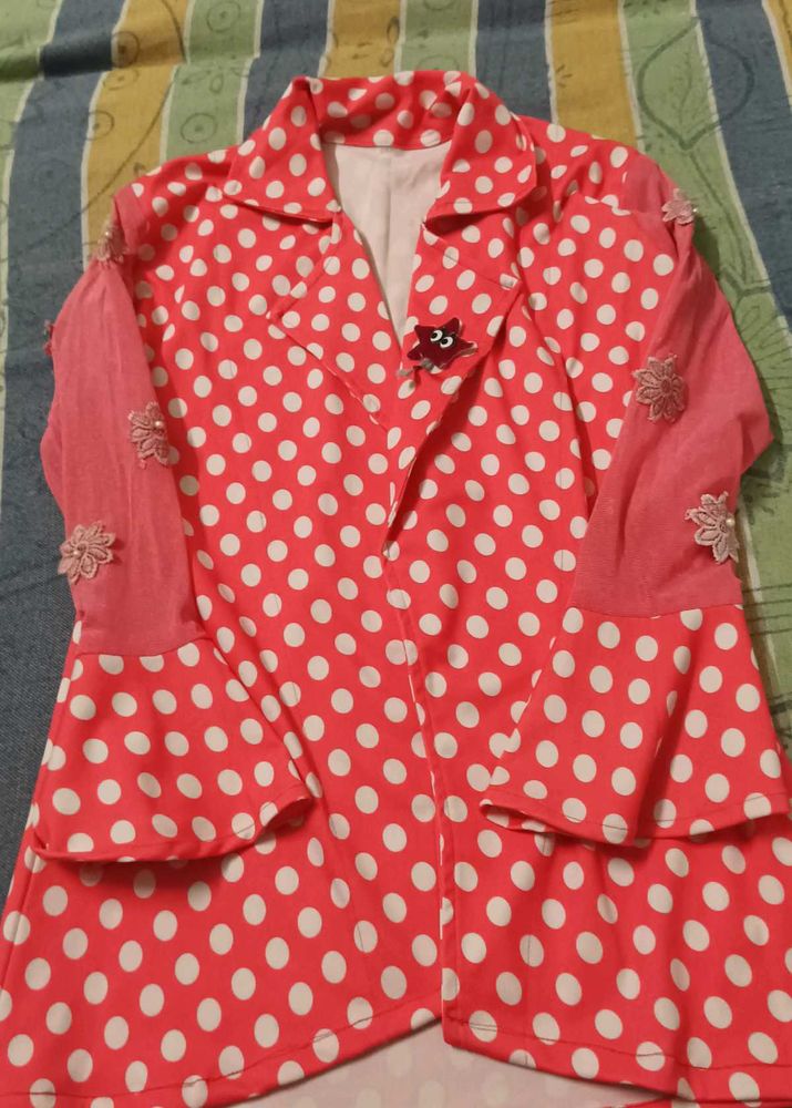Charming Polka Dot Kurta Set