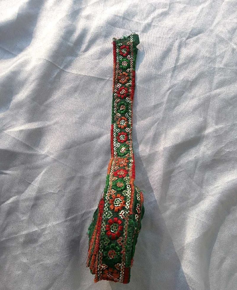 Green Lace/ Border For Sare/Dupatta