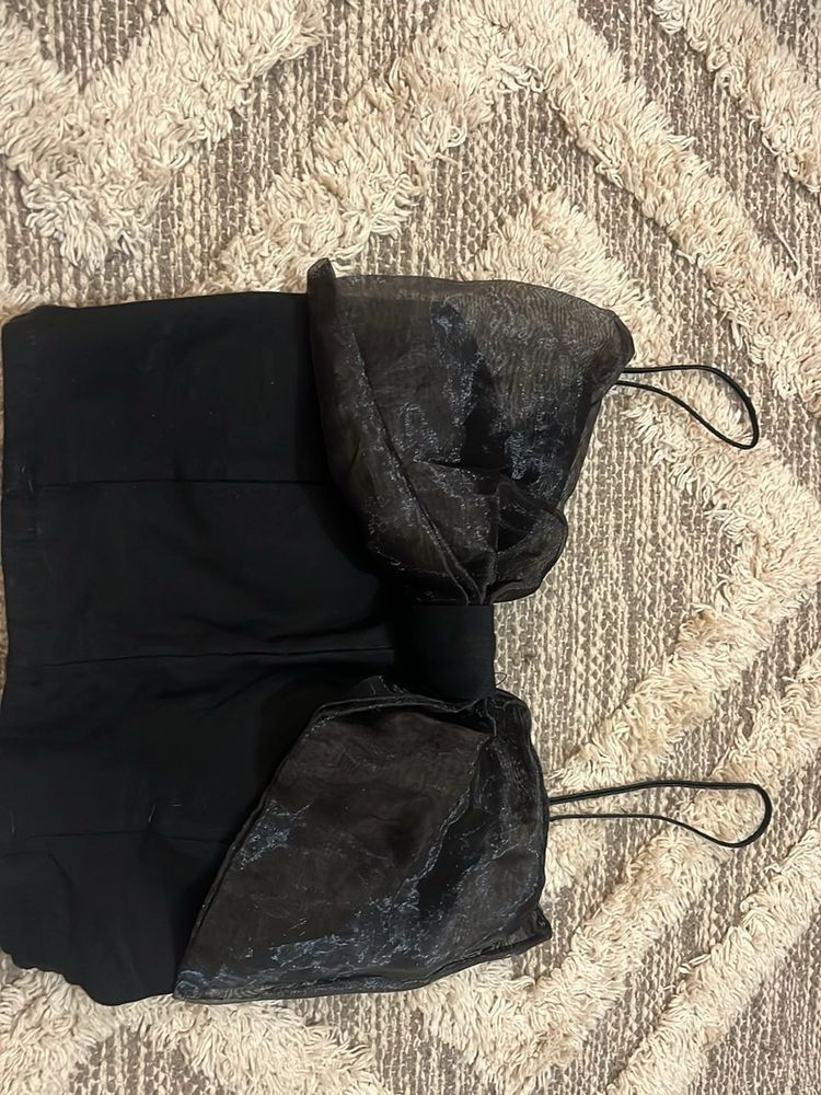 Chic Black Corset Top