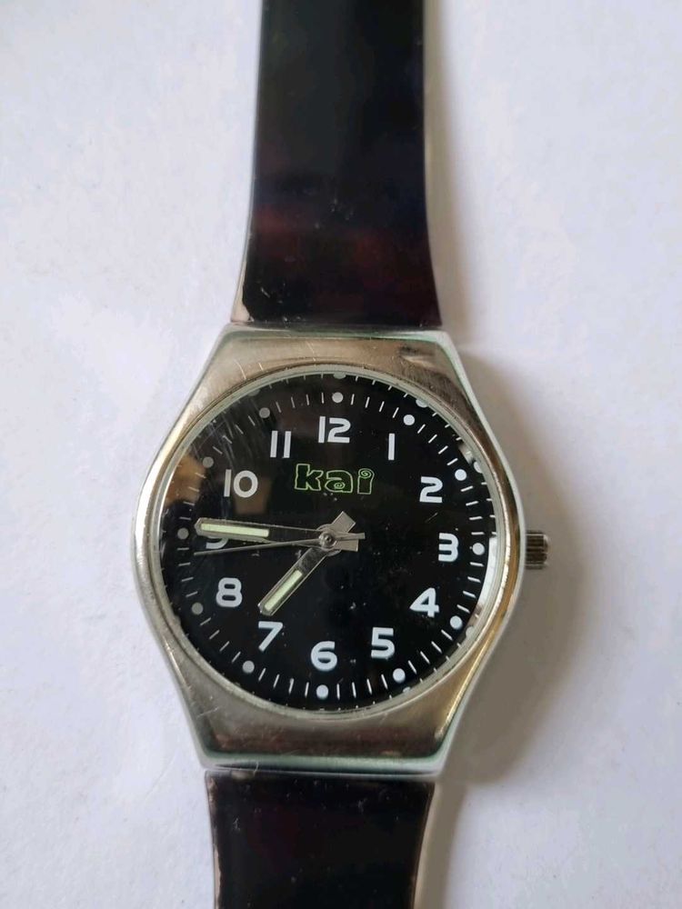 Kai Black Dial Watch