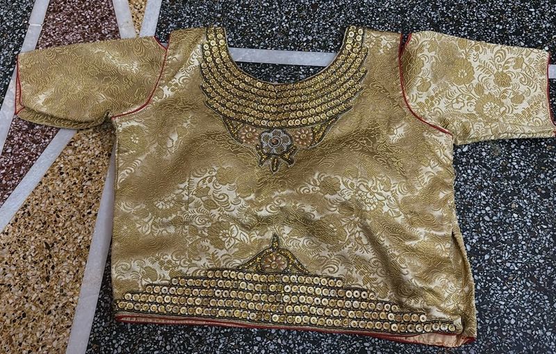Gold Ethnic Blouse