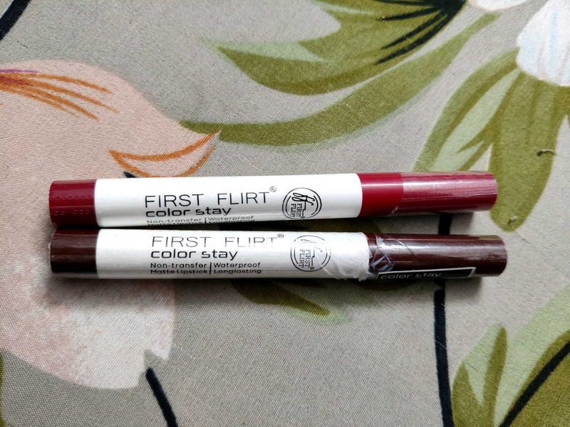 First Flirt Color Stay Matte Lipsticks (2 shades)
