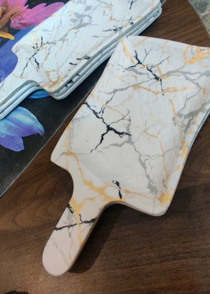 Marble Design Serving melamine tray