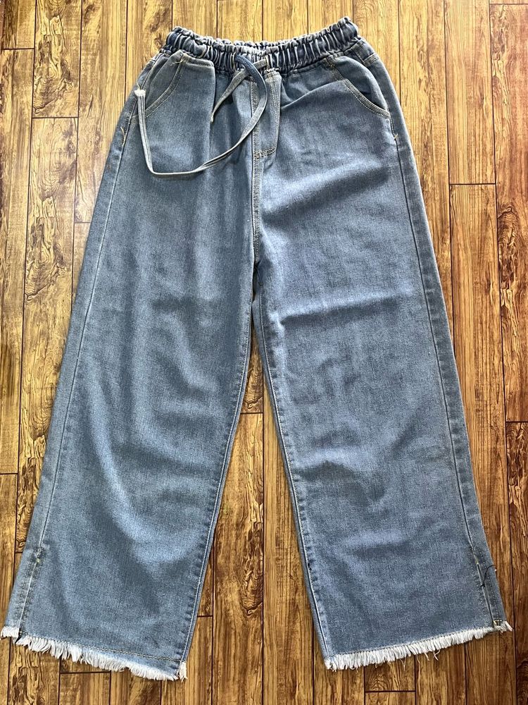 Wide Leg Denim Jeans