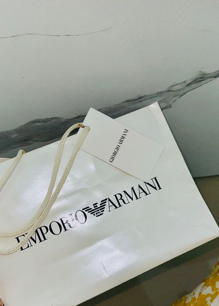 limited pearl edition paper bag of armani