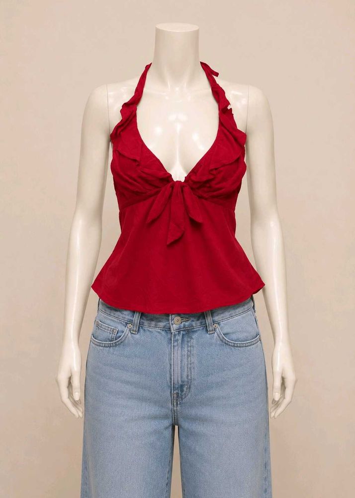 Red Halter Neck