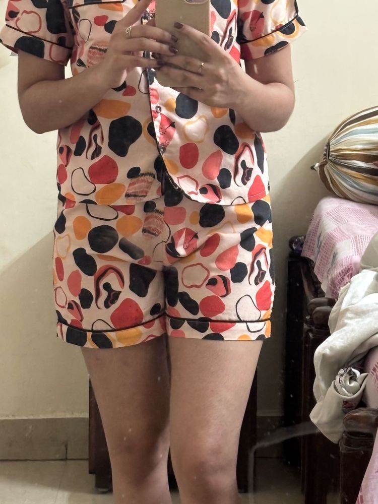 Cute Printed Pajama Set