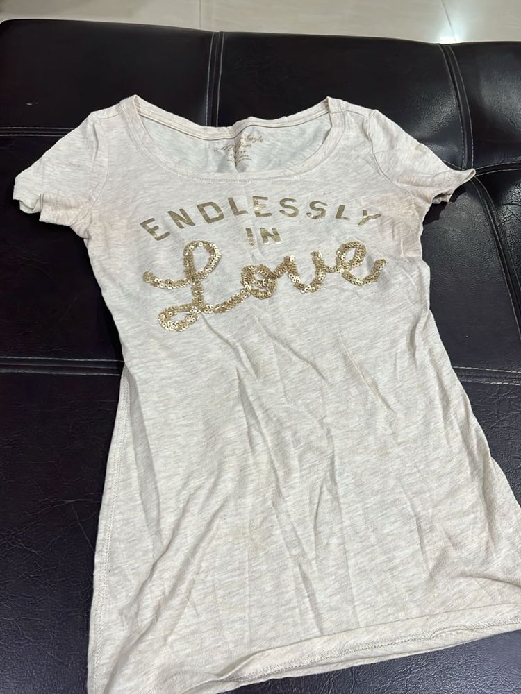 Sparkly "Endlessly In Love" T-Shirt