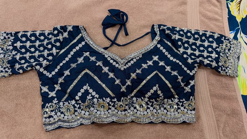 Embroidered Blue lehenga