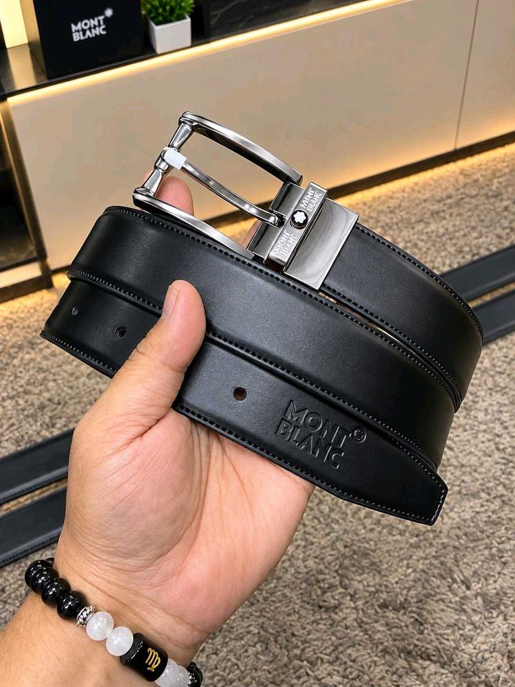 Mont Blanc Reversible Leather Belt