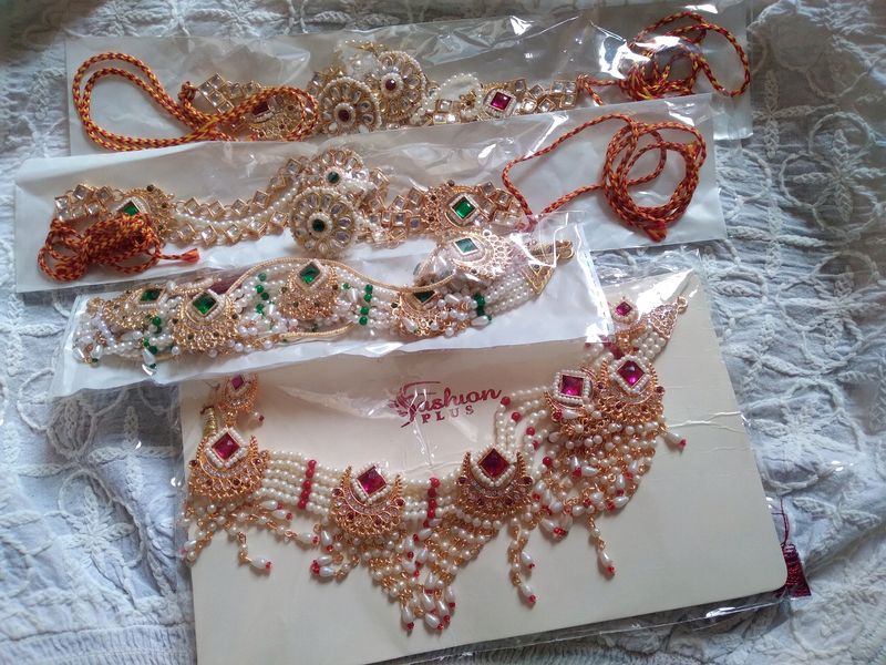 💥Sale Price 💥Two Rajwadi Jwellery Set Combo