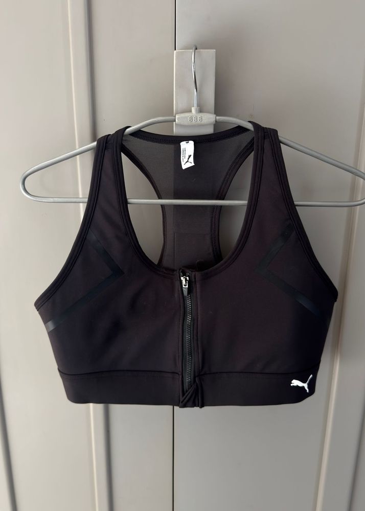 Puma Front Zip Sports Bra