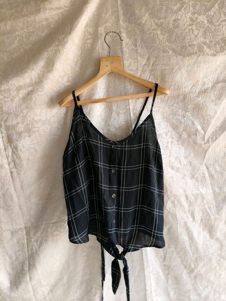 Black Tie Up Top