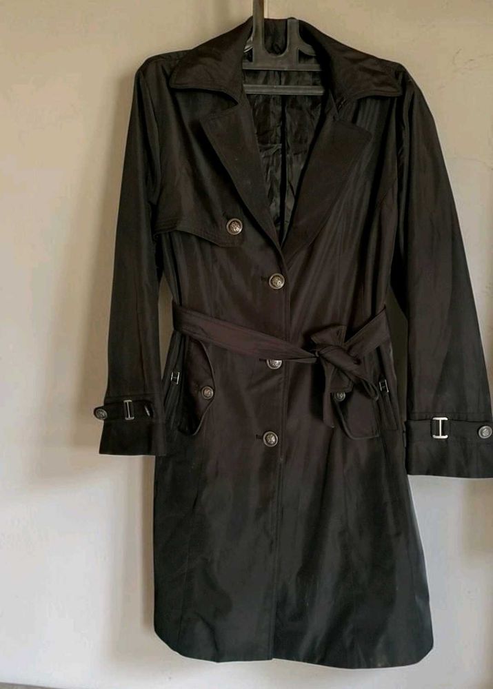 Chic Black Winter's Trench Coat