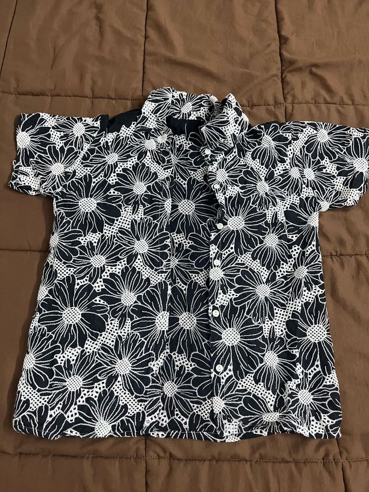Floral Button-Down Shirt