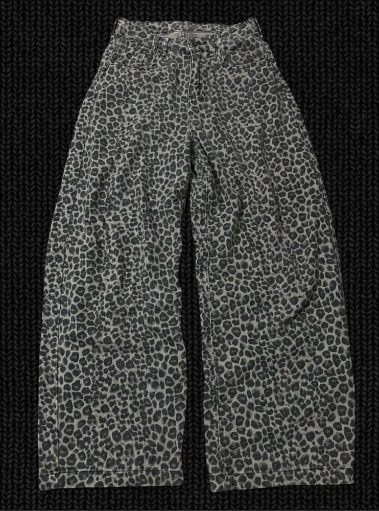 Leopard Print Wide Leg Pants