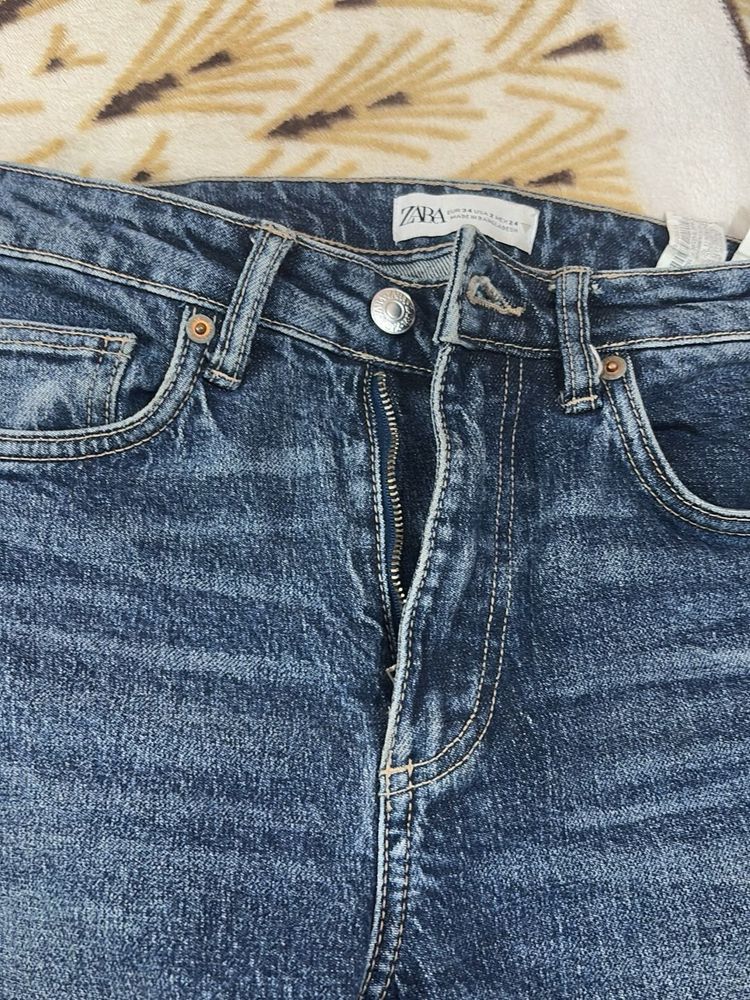 Zara Blue Denim Jeans