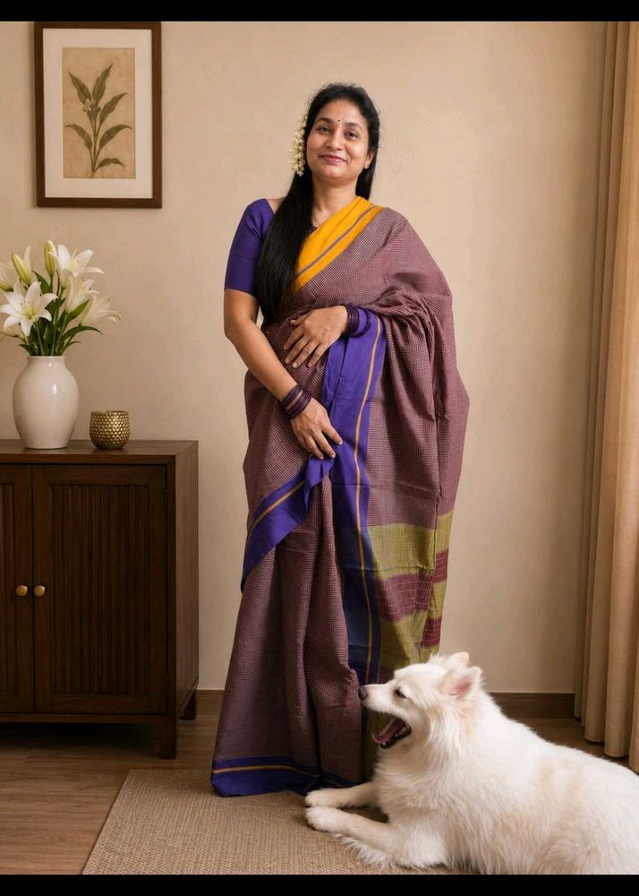 💜 Neelambari Patta De Anchu Saree  ✨