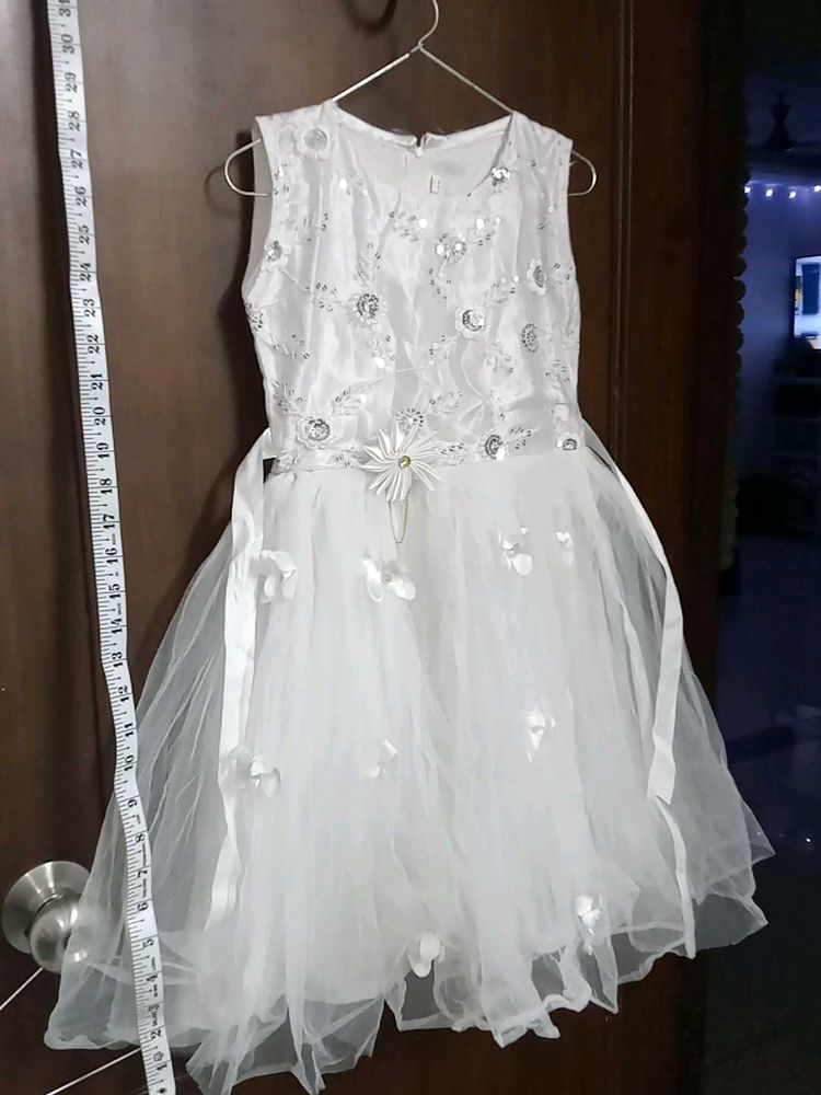 Sparkly White Tulle Dress