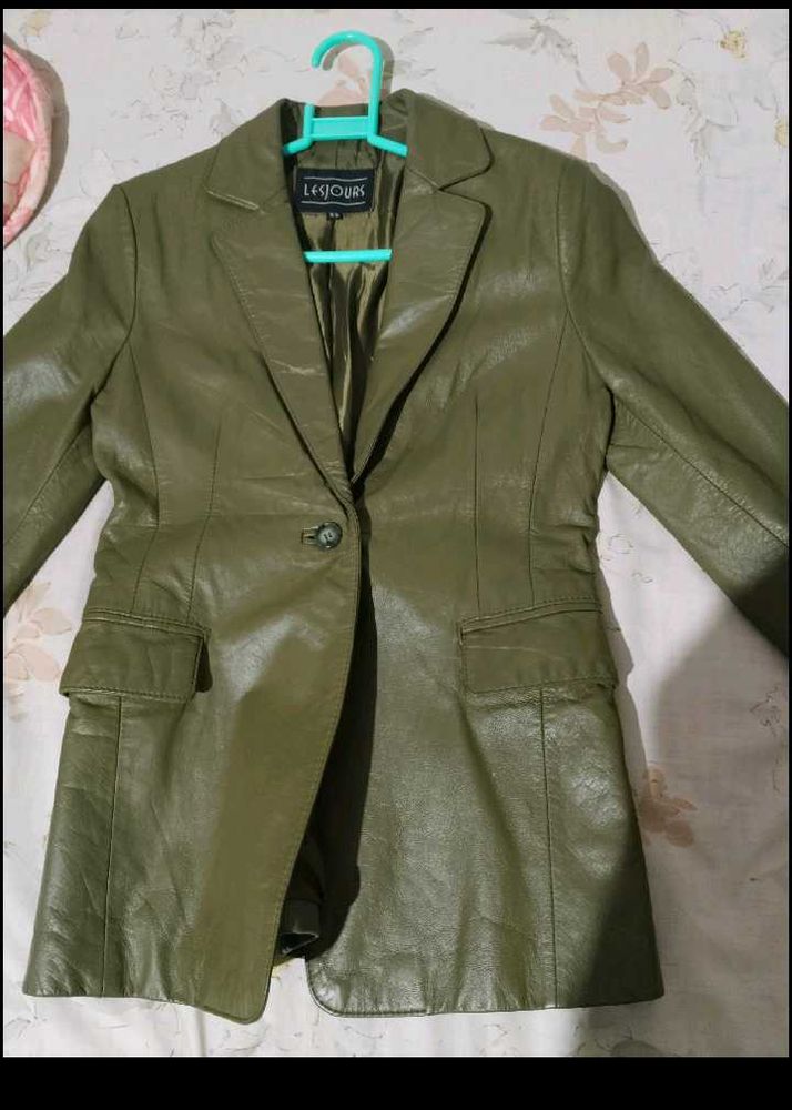 Leather Blazer