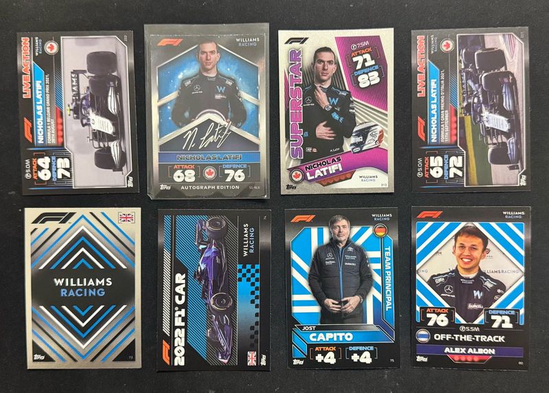 Topps Turbo Attax 22 Nicholas Latifi Auto Lot