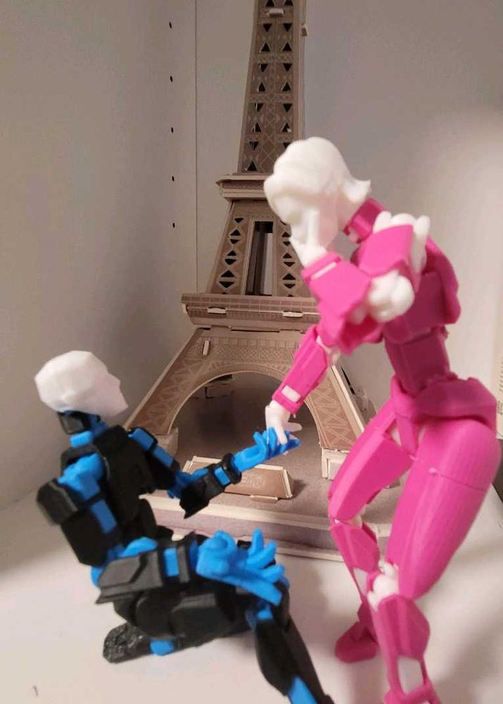 dummy Robo Duel Color on a kit card 3d Printed
