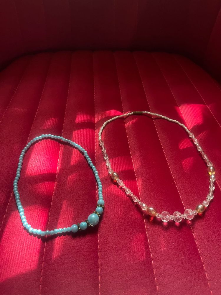 Set of 2 Beaded Necklaces