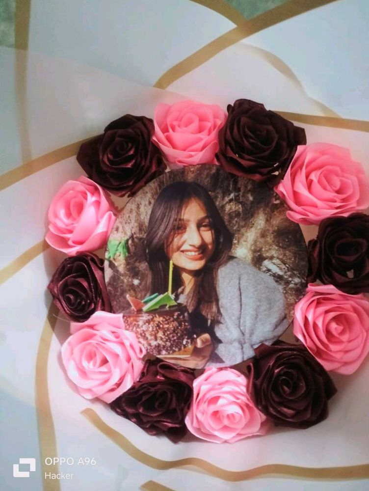 Personalized Photo &amp; Rose bouquet 💐.