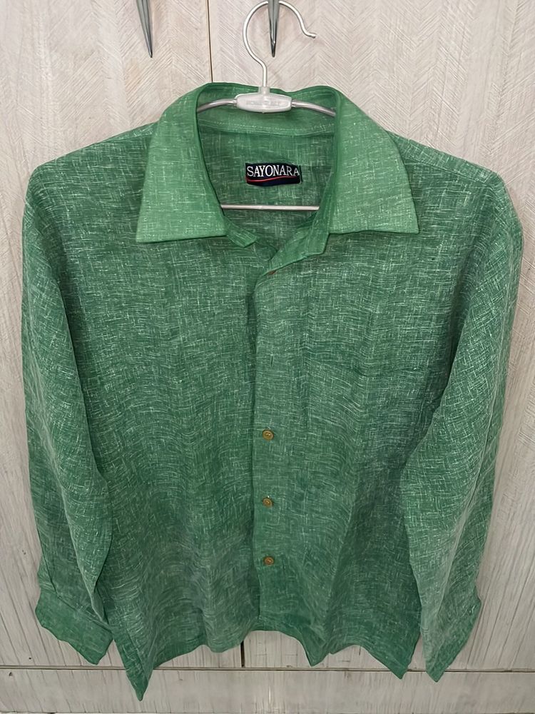 Green Long Sleeve Shirt