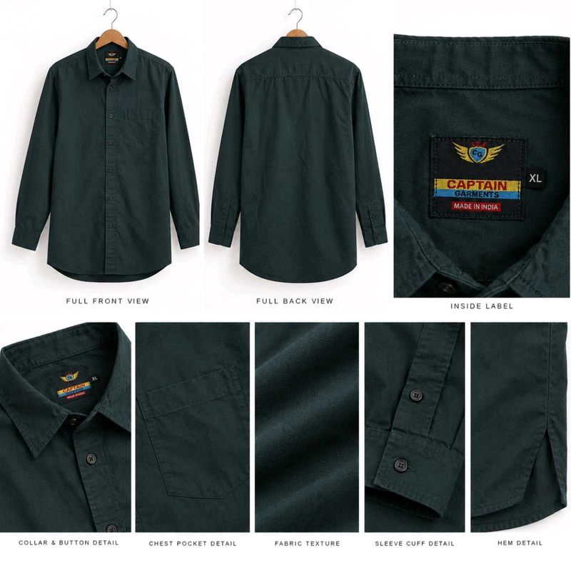 Captain Garments Men's Casual Shirt