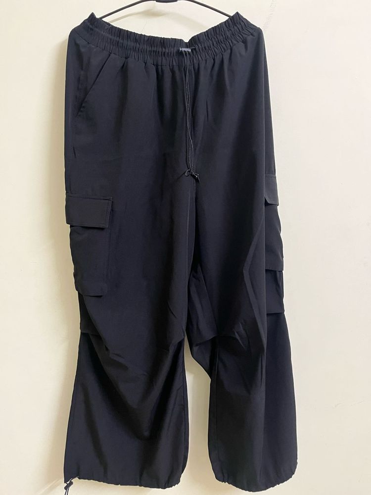 Women Black Crago Trackpants
