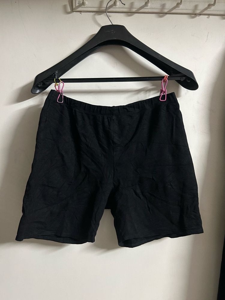 Black Casual Shorts