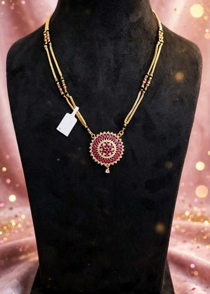 Stunning Ruby &amp; Diamond Mangalsutra