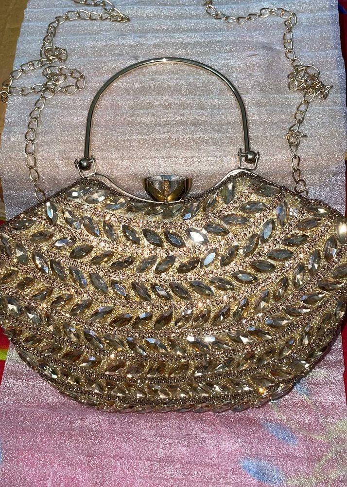 Sparkling Embellished Clutch Bag