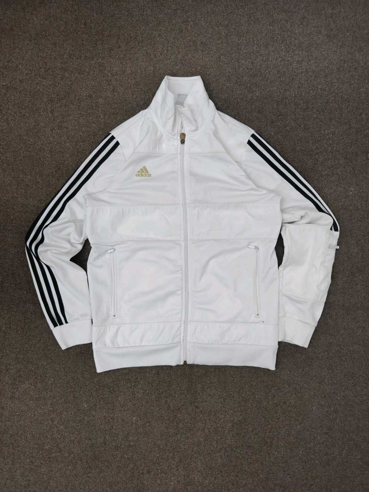 Adidas White Track Jacket