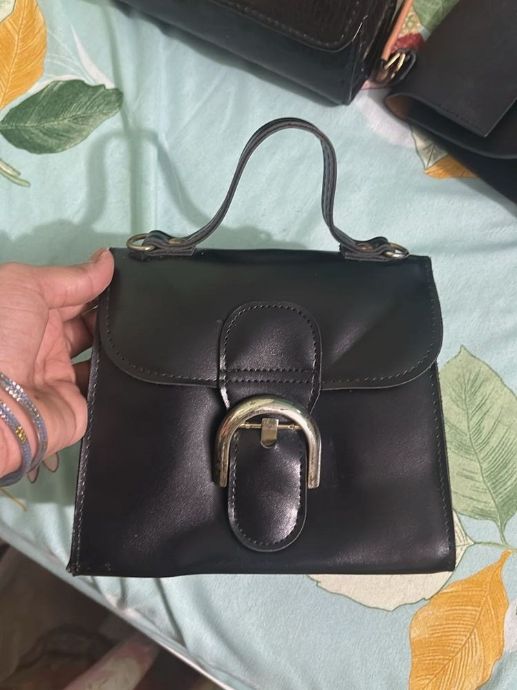 Chic Black Mini Handbag