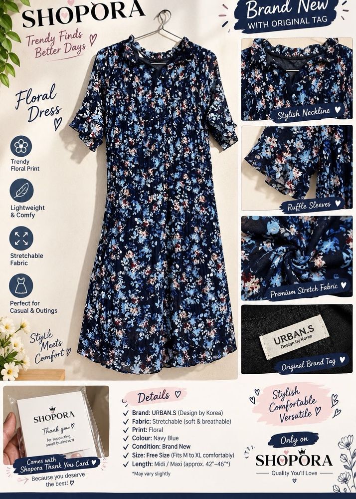 Urban.S Floral Dress 💙
