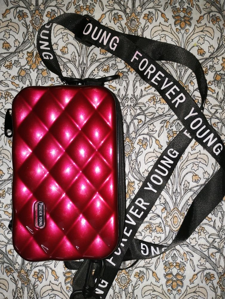 Clutch/Sling Bag In Maroon Colour ✨