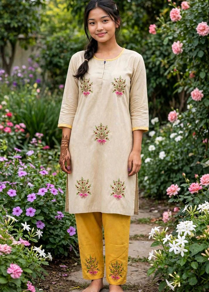 Embroidered Kurta Set